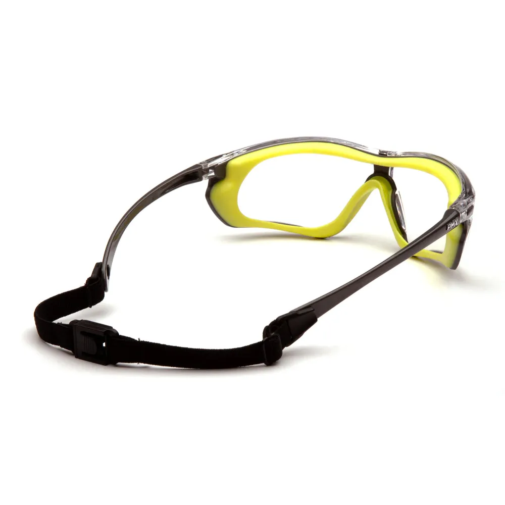 Pyramex® Crossovr Rubber Gasket Frame Safety Glasses - H2X Anti-fog
