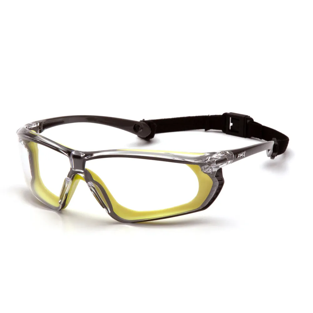 Pyramex® Crossovr Rubber Gasket Frame Safety Glasses - H2X Anti-fog