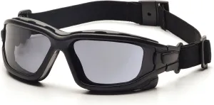 PYRAMEX I-Force Sporty Dual Pane Anti-Fog Goggle, Black Frame/Clear Anti-Fog Lens