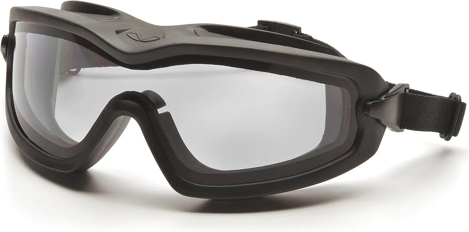 Pyramex Safety Products GB6420SDT V2G Plus Safety Glasses, Gray Anti-Fog Dual Lens