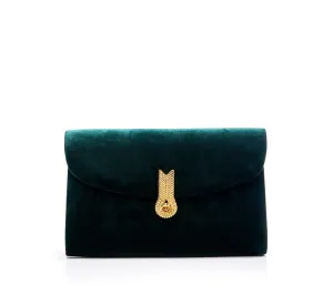 QUEEN SATIN VELVET GREEN