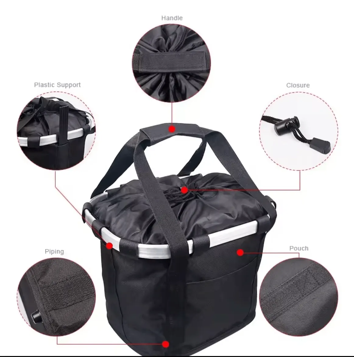 Quick Release Folding Front Basket / Pet Carrier