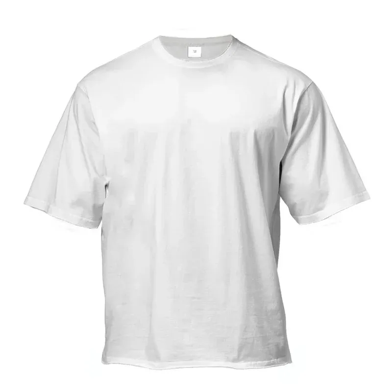 "Men's Oversized Workout Tee-Street Style Meets Gym Grind"
