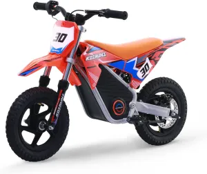 Racing Grade Electric Dirt Bike for Kids, Peak 400W Powerful Motorcycle for Ages 3-6, 36V 5.2Ah Lithium Battery, Dual Shock Absorption, 3 Speed Modes, Safe Disc Brake, 12Inch Off Road Tires, Orange