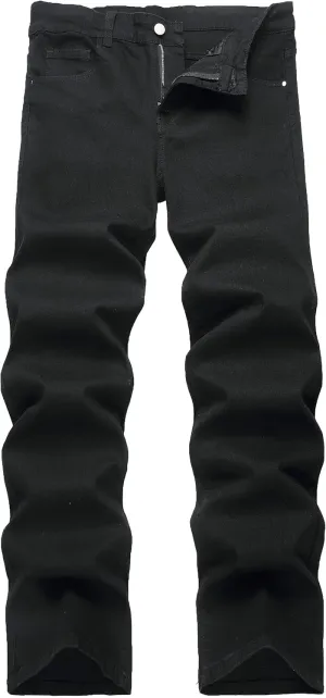 RANMCC Men's Baggy Jeans Loose Straight Fit Y2K Stretch Hip Hop Denim Casual Pants Jeans (Size 30-46)