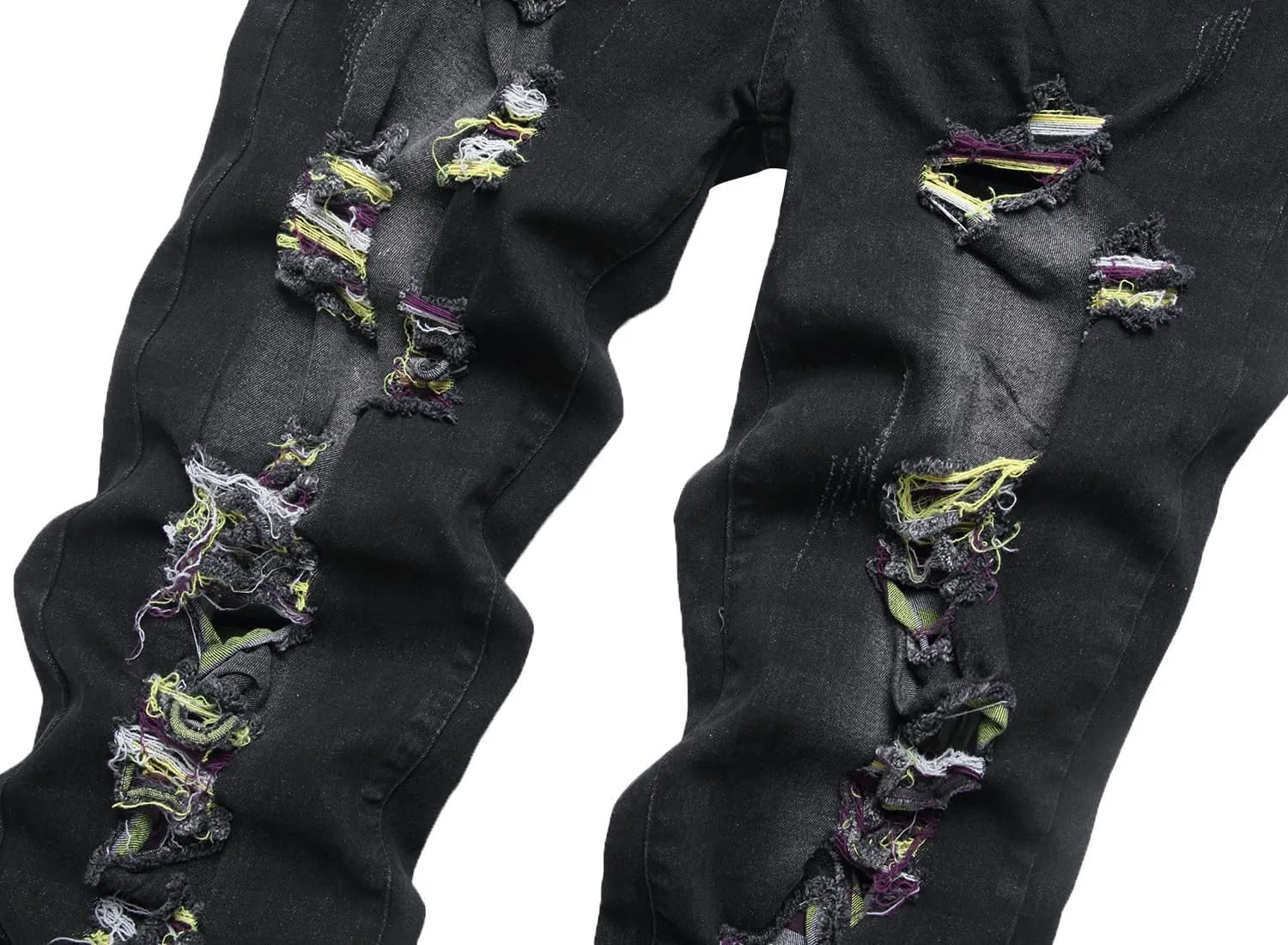 RANMCC Men's Baggy Jeans Loose Straight Fit Y2K Stretch Hip Hop Denim Casual Pants Jeans (Size 30-46)