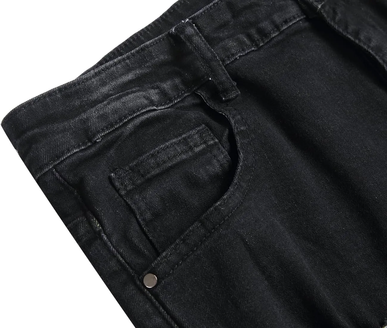 RANMCC Men's Baggy Jeans Loose Straight Fit Y2K Stretch Hip Hop Denim Casual Pants Jeans (Size 30-46)
