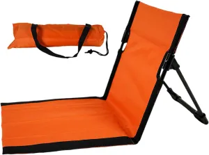 Reclining Beach Mat 15x43.3x15.8'' Oxford Cloth Waterproof Foldable Beach Lounge Chair Lightweight & Portable Beach Lounger for Adults Holidays Camping Park Beach Mat Lounge Chair