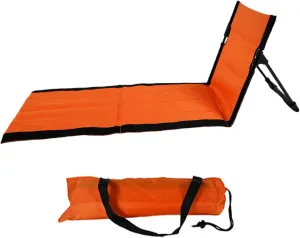 Reclining Beach Mat 15x43.3x15.8/15x26.8x15.8'' Oxford Cloth Waterproof Foldable Beach Lounge Chair Lightweight & Portable Lounger for Adults Holidays Camping Park &