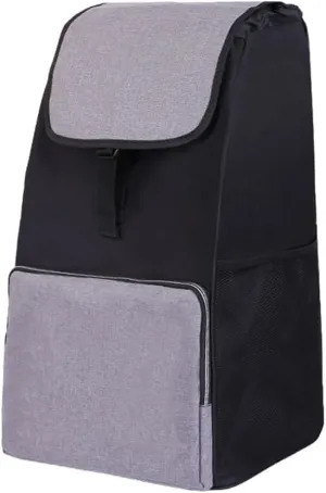 Replacement Bag for Grocery Cart/Shopping Cart - Waterproof Trolley Bags, for Aluminium Alloy Frame, 13inx10inx22in (Black)