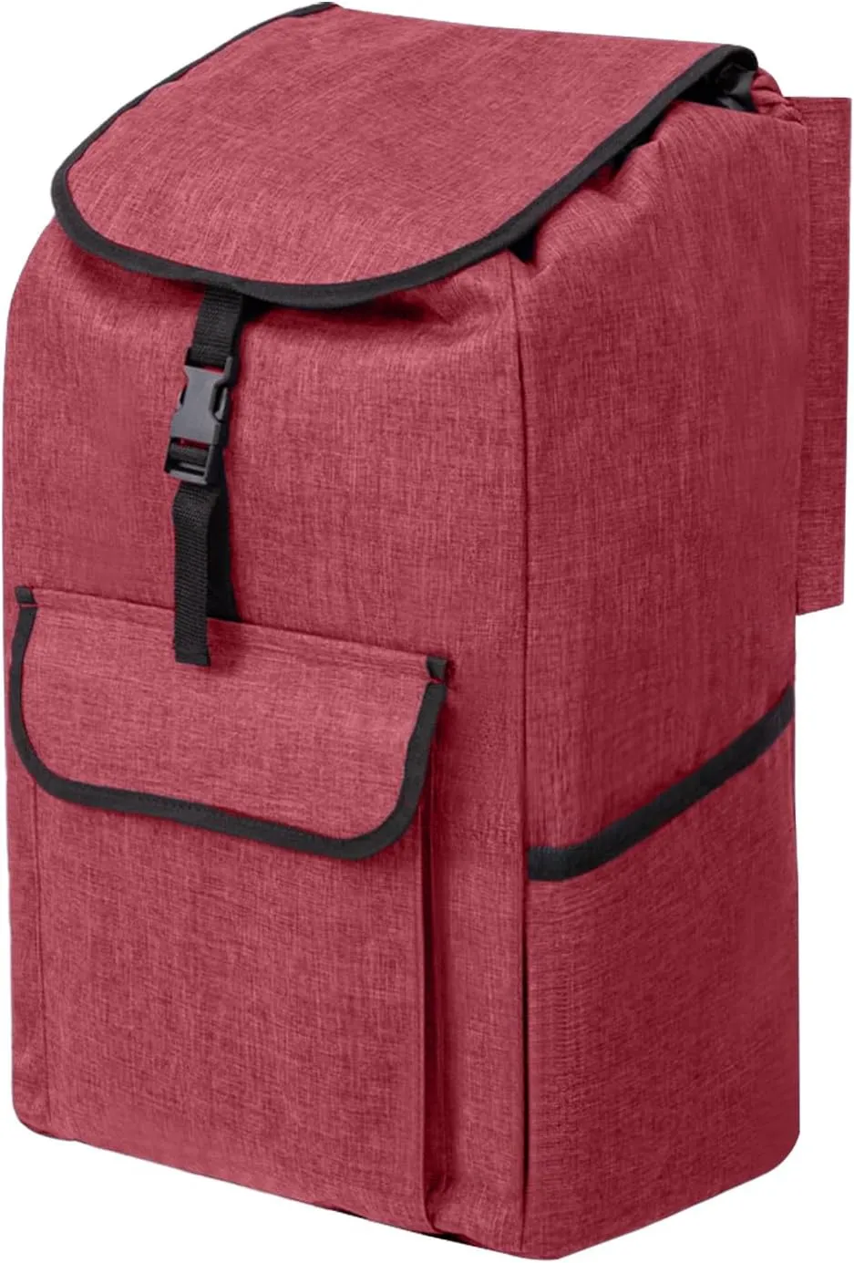 Replacement Bag for Grocery Cart/Shopping Cart - Waterproof Trolley Bags, for Aluminium Alloy Frame, 13inx9.5inx21.6in (Red)
