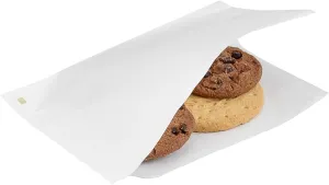 Restaurantware Bag Tek 6.25" x 4.75" Double Open Bags 100 Small Deli Paper Sheets - Disposable Greaseproof White Paper Deli Wrap Liners For Snacks Cookies And More