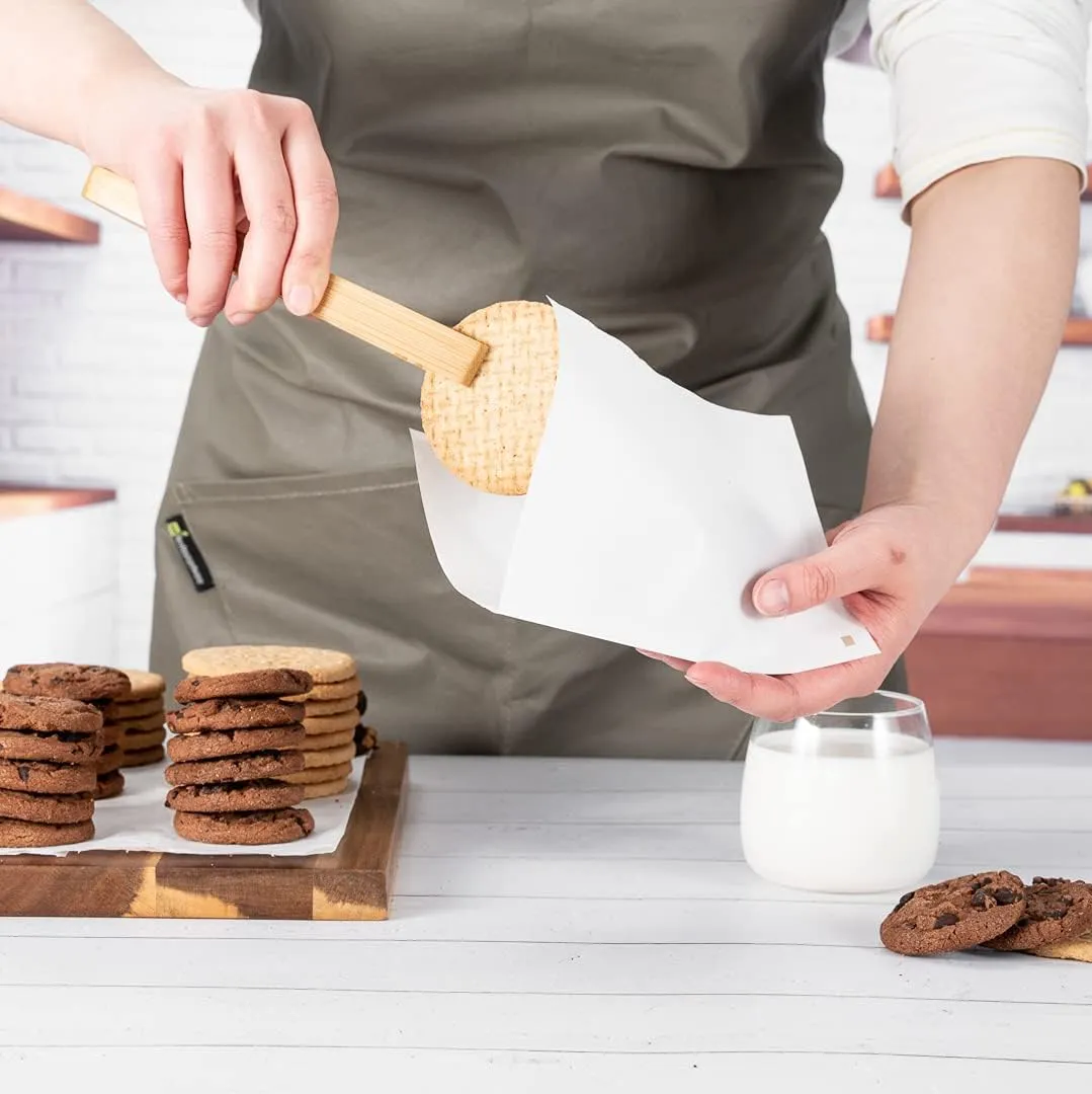 Restaurantware Bag Tek 6.25" x 4.75" Double Open Bags 100 Small Deli Paper Sheets - Disposable Greaseproof White Paper Deli Wrap Liners For Snacks Cookies And More