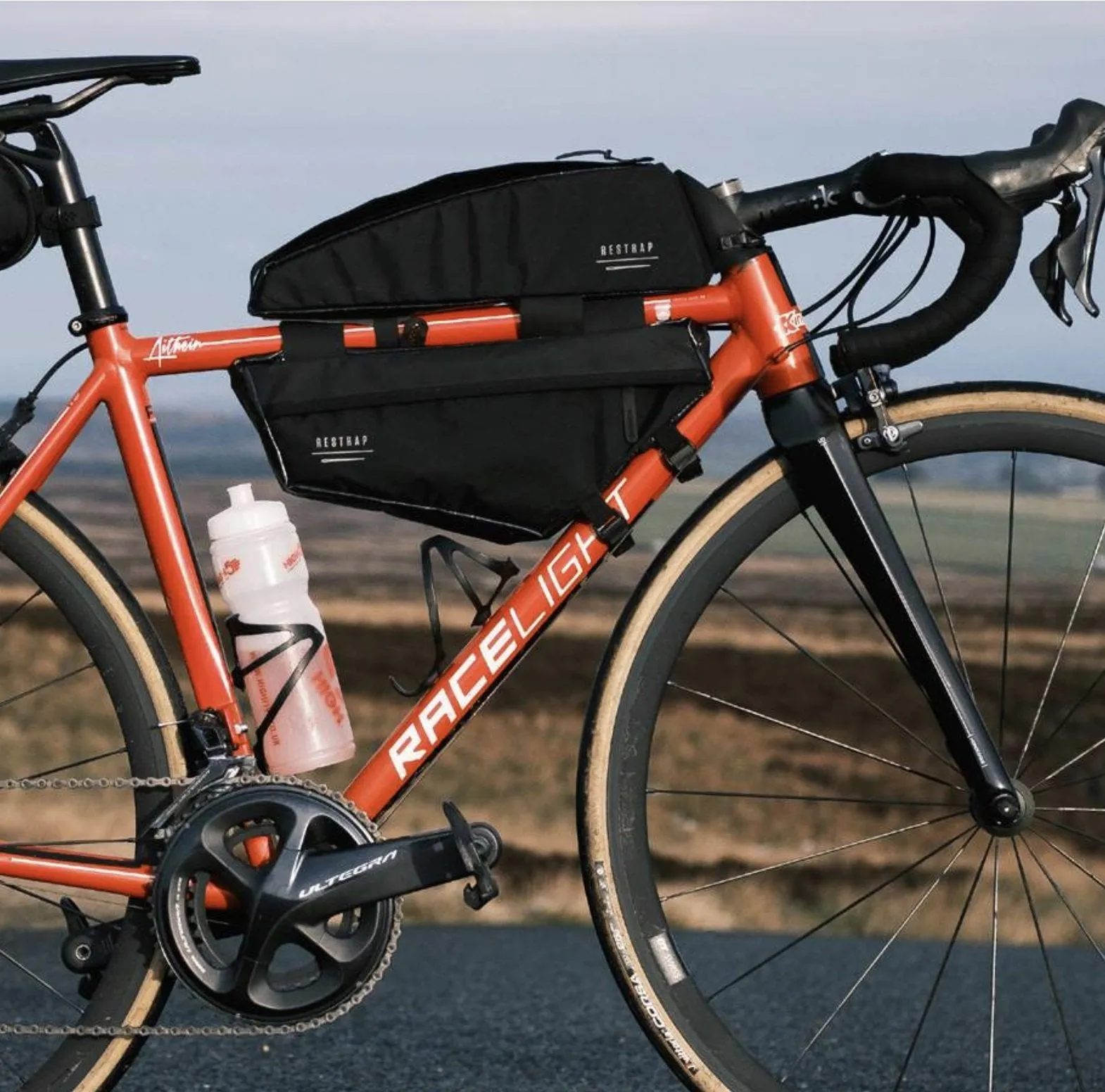 Restrap Race Top Tube Bag - Black