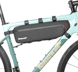 Rhinowalk Bike Frame Bag, Waterproof Bike Triangle Bag, Bicycle Under Top Tube Bag, Corner Pouch Storage Bag, Cycling Accessories, Road Bike Accessories, 2.7L, Black