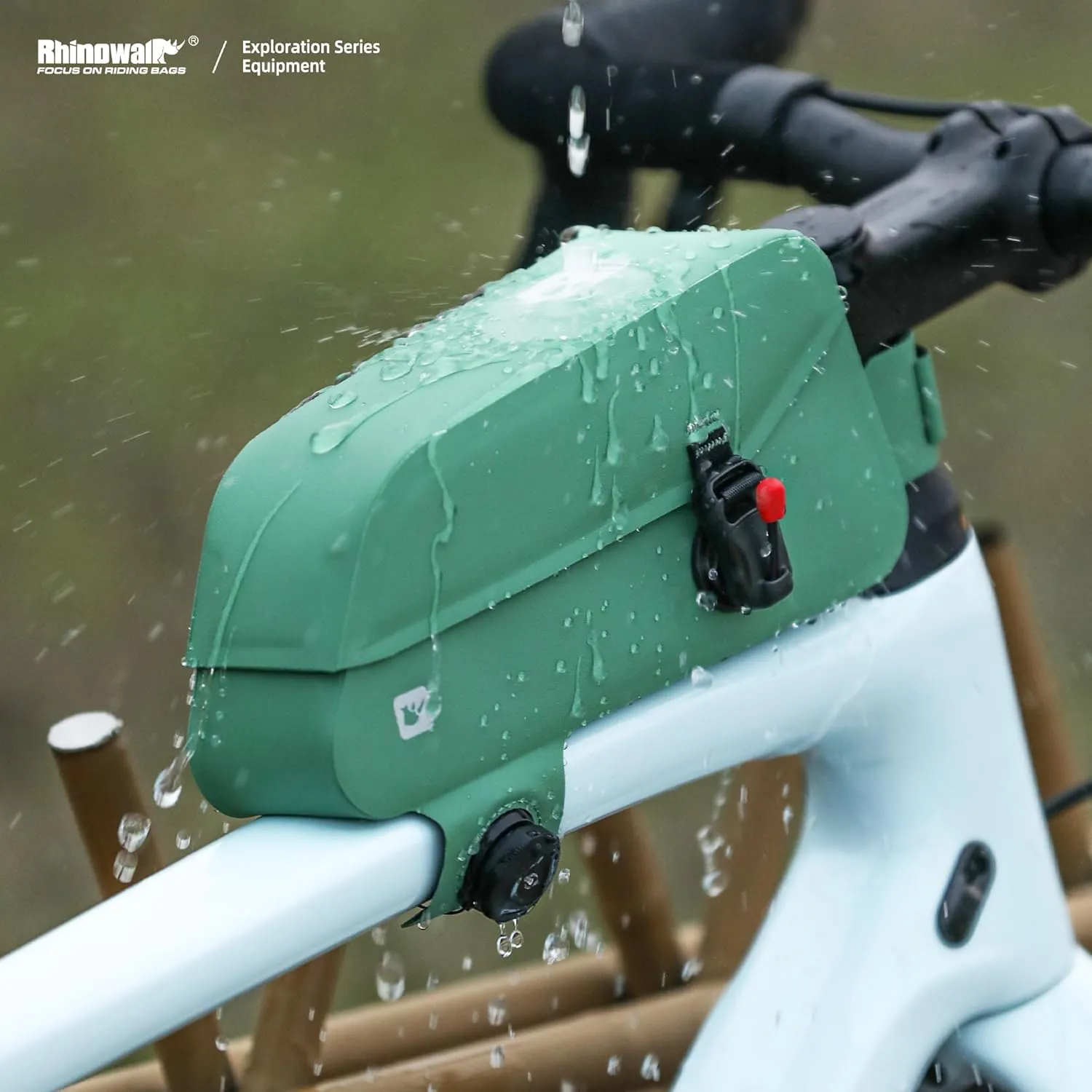 Rhinowalk Bike Frame Bag with Magnetic Flap Waterproof Bicycle Top Tube Bag Bikepacking Cycling Tools Storage Bag for MTB Road Bike