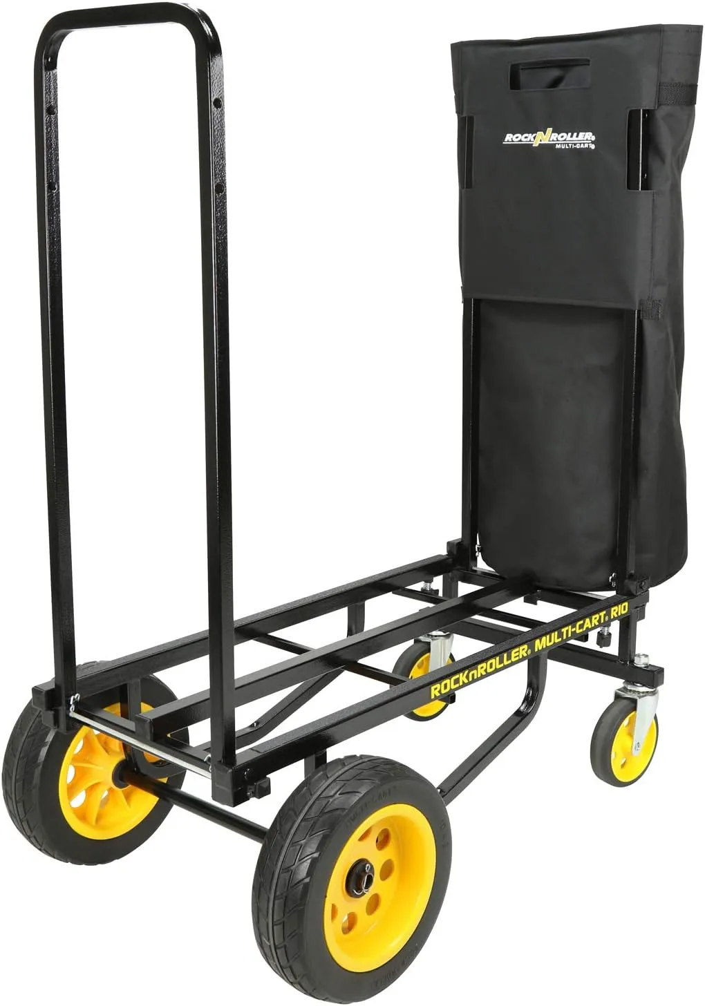 Rock-N-Roller Handle Bag with Rigid Bottom for R8, R10, R12 Multi-Carts (RSAHBR8), Black