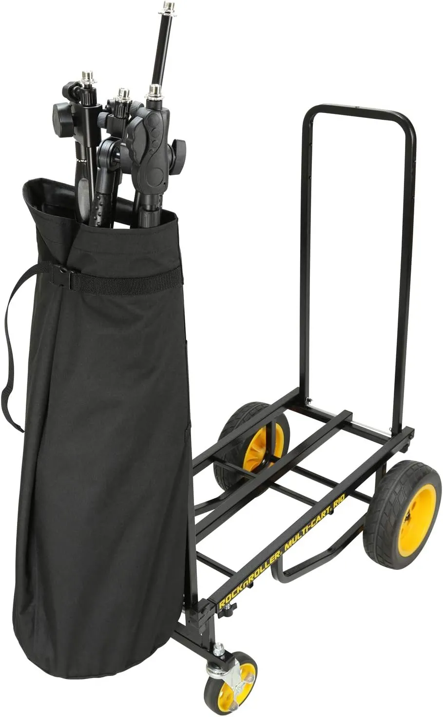 Rock-N-Roller Handle Bag with Rigid Bottom for R8, R10, R12 Multi-Carts (RSAHBR8), Black