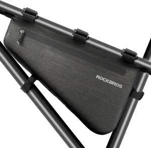 ROCKBROS 8L Bike Bicycle Frame Bag Waterproof Bikepacking Bike Bag Triangle Frame Bag Large Bike Storage Bag Under Frame 8L