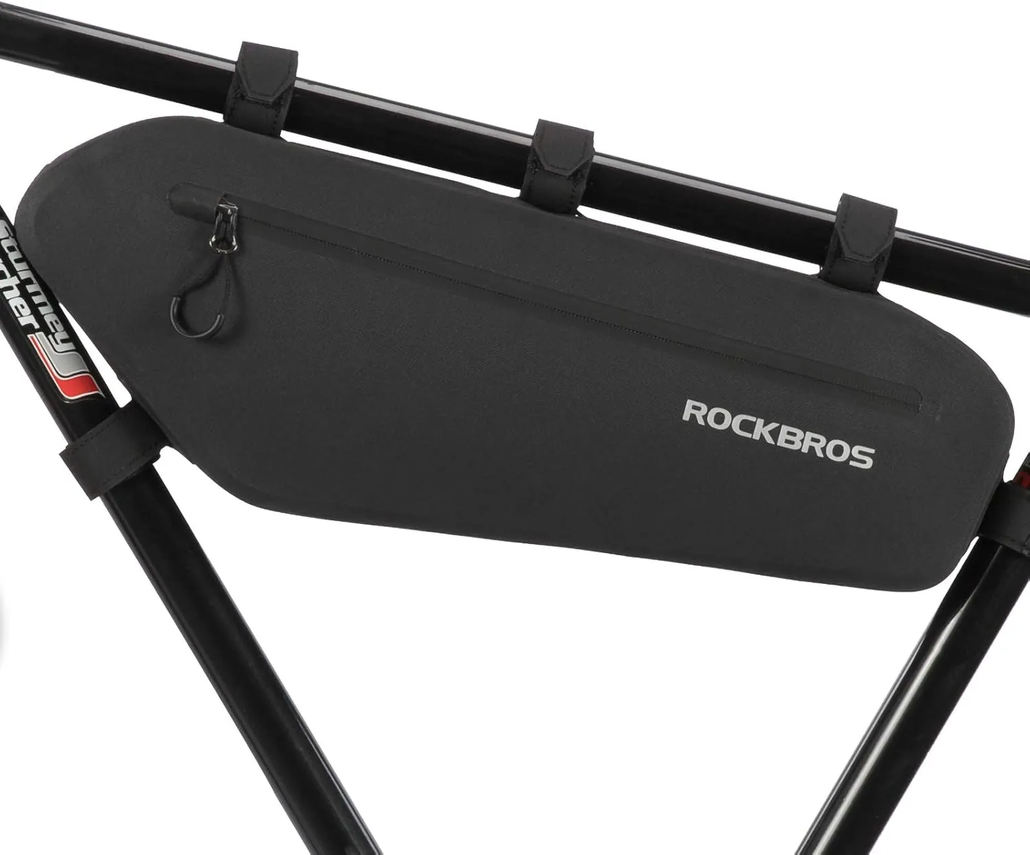 ROCKBROS Bike Frame Bag Waterproof Bike Triangle Bag Bicycle Under Top Tube Bag Corner Pouch Storage Bag Approx. 4 Litres for Cycling Accessories
