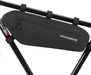 ROCKBROS Bike Frame Bag Waterproof Bike Triangle Bag Bicycle Under Top Tube Bag Corner Pouch Storage Bag Approx. 4 Litres for Cycling Accessories