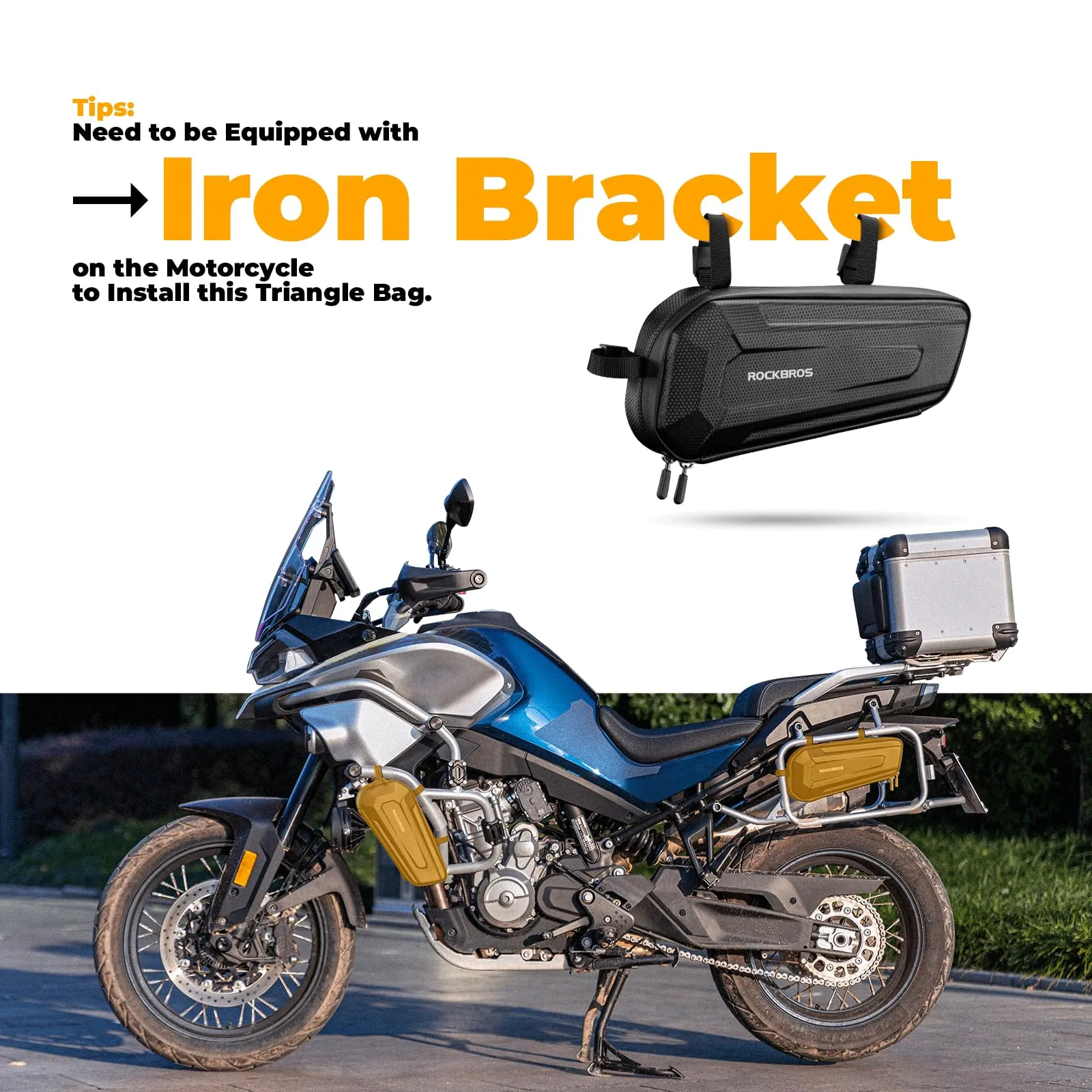 ROCKBROS Motorcycle Frame Bag Multifunctional Waterproof Triangle Bag
