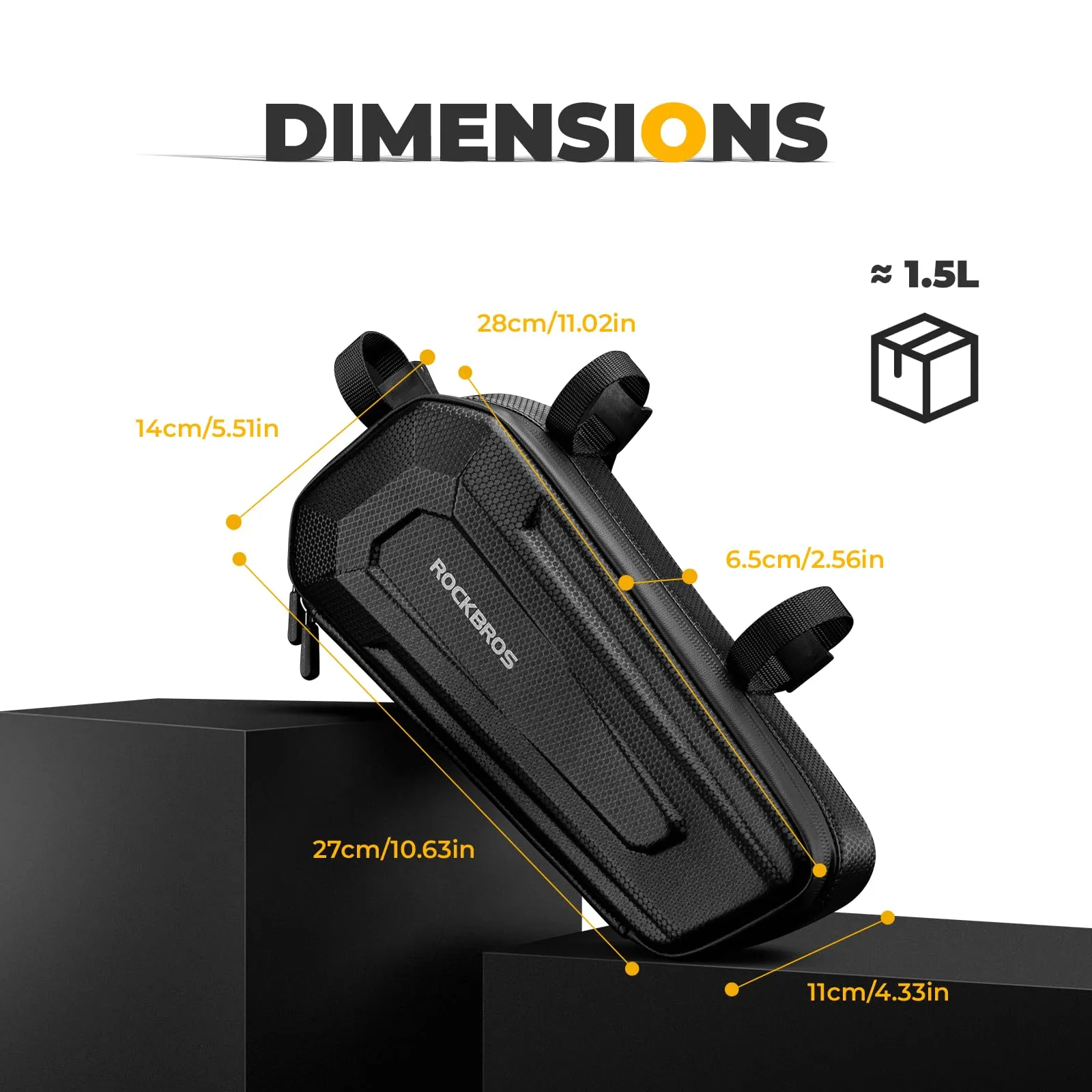 ROCKBROS Motorcycle Frame Bag Multifunctional Waterproof Triangle Bag