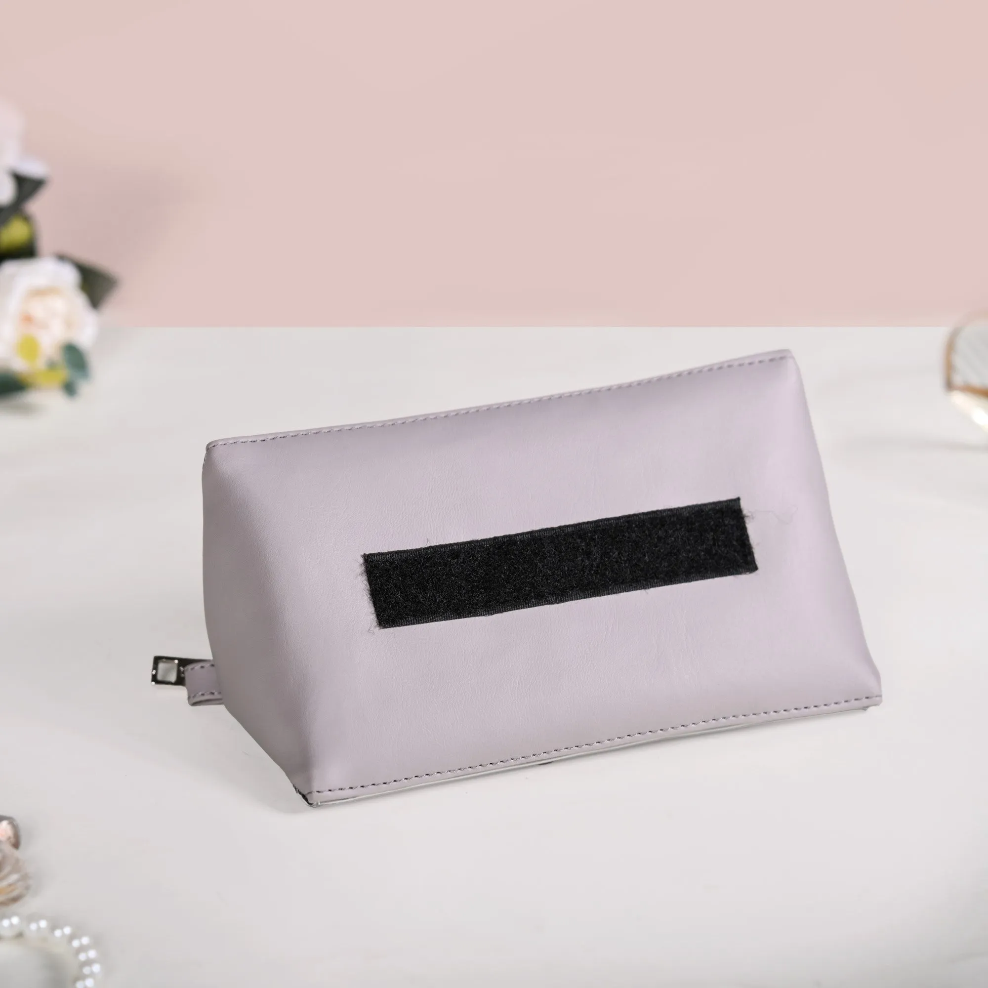 Roll Up Grey Vanity Makeup Pouch