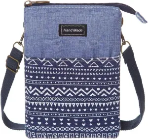Roomy Cell Phone Purse Wallet Canvas Small Crossbody Purse Bags with Shoulder Strap For Women teen girlsl