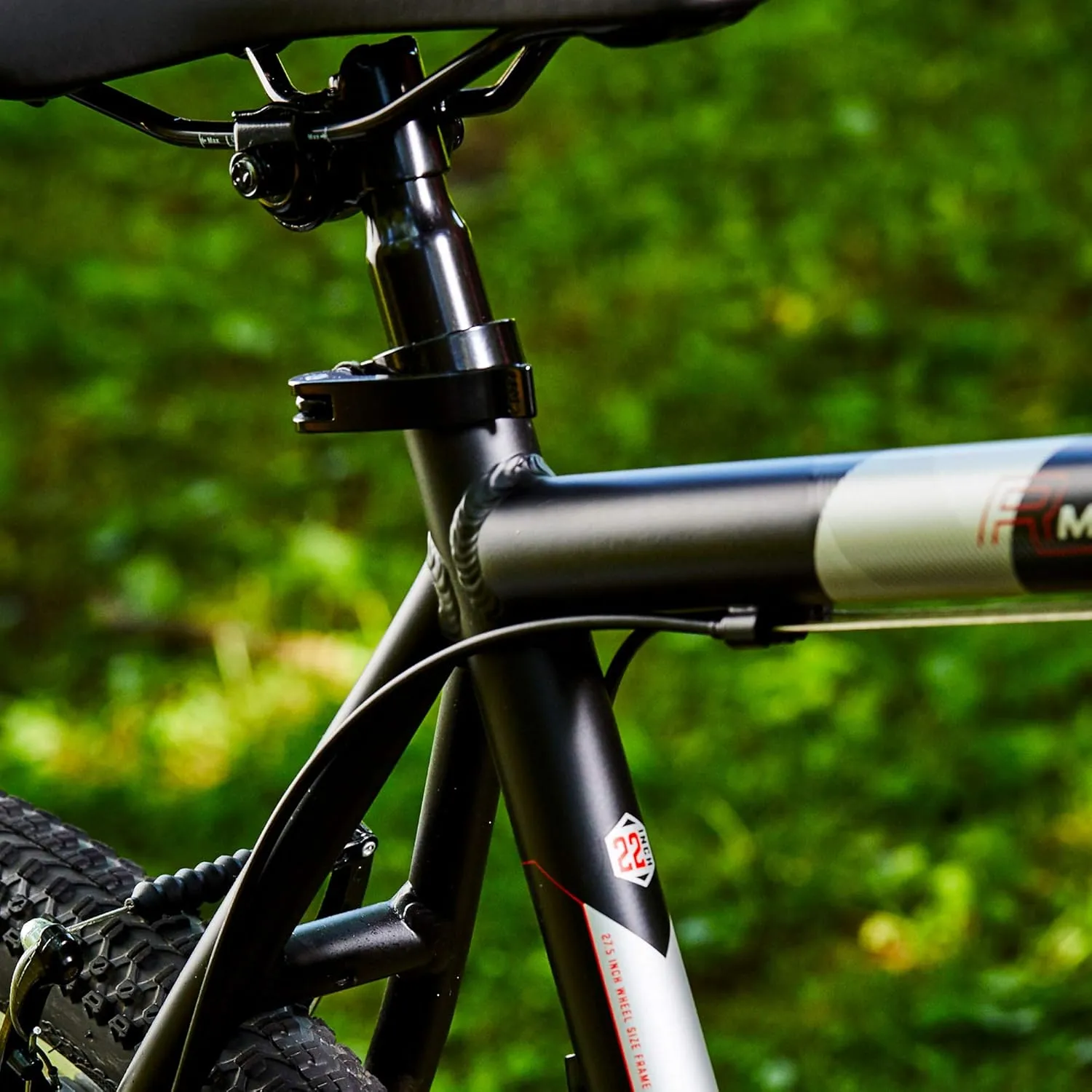 ROYCE UNION RMT 27.5" Mens 21-Speed All-Terrain Mountain Bike, 18" Aluminum Frame, Twist Shift, Matte Black