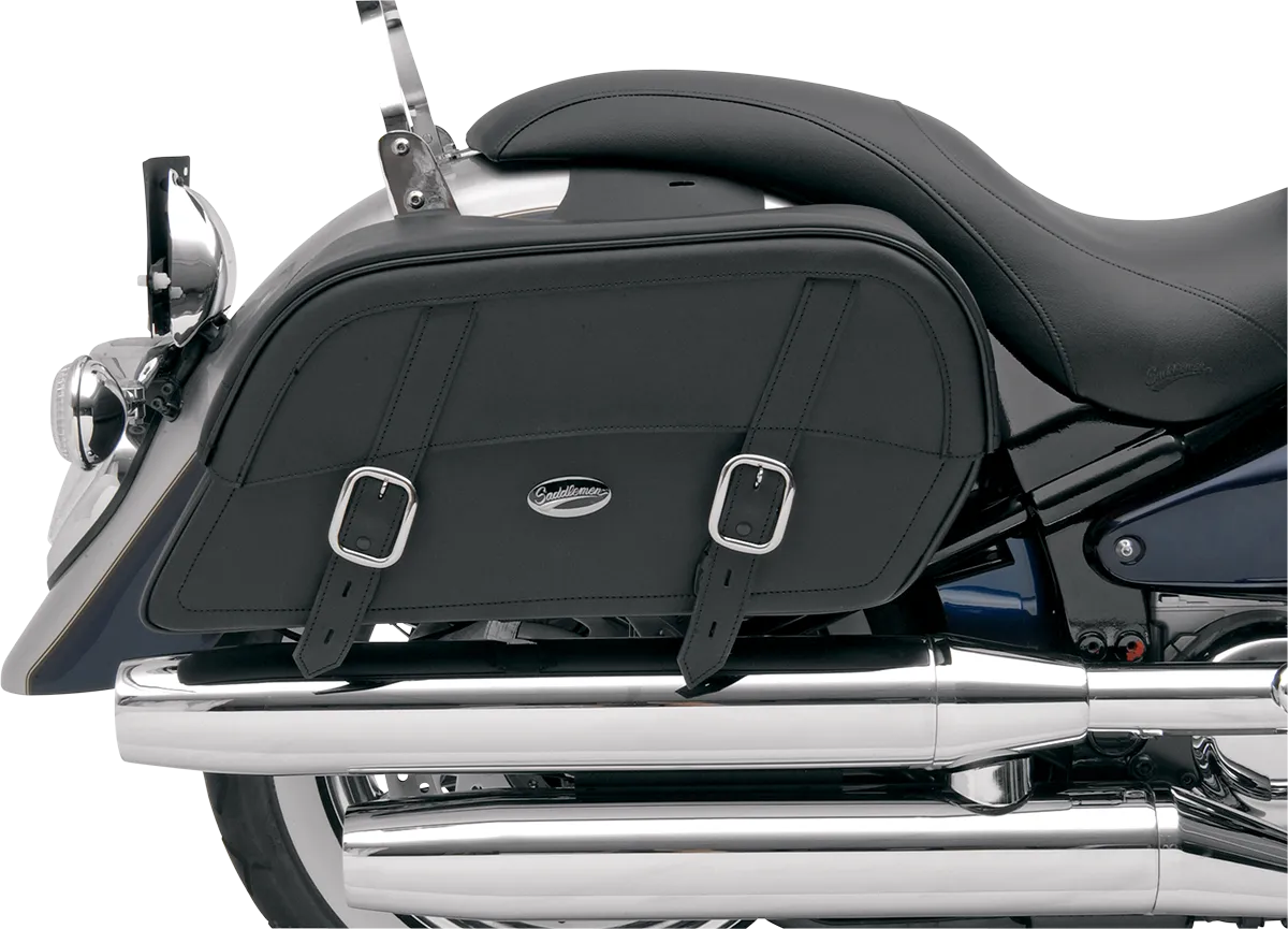 Saddlemen Drifter Slant Saddlebag - Throw Over - 22in.L x 10 1/2in.H x 7in.D 3501-0321