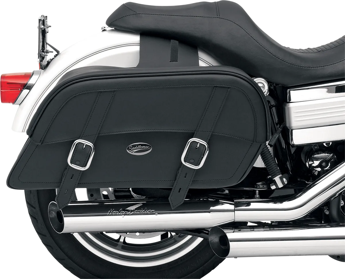 Saddlemen Drifter Slant Saddlebag - Throw Over - 22in.L x 10 1/2in.H x 7in.D 3501-0321