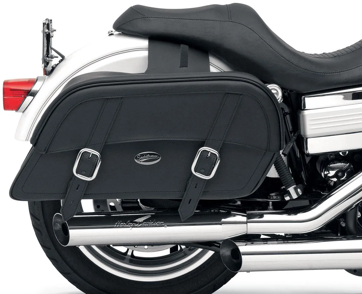 Saddlemen Drifter Slant Saddlebag - Throw Over - 22in.L x 10 1/2in.H x 7in.D 3501-0321
