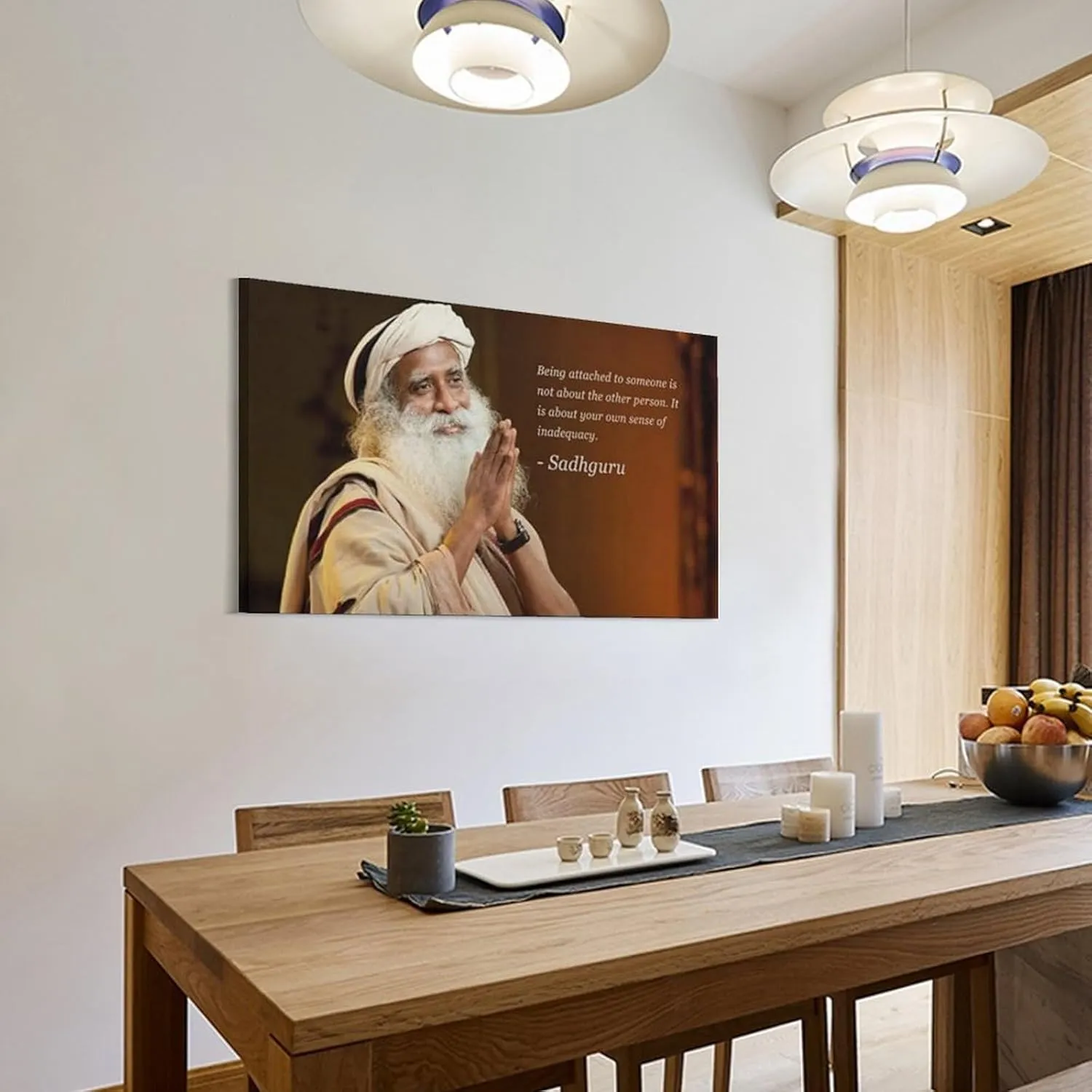 Sadhguru - Inspirational Wall Art Canvas Print Office Decor Steve Harvey Quote, Fear Is Failure Poster Poster Decorative Painting Canvas Wall Art Living Room Posters Bedroom Painting 08x12inch(20x30cm