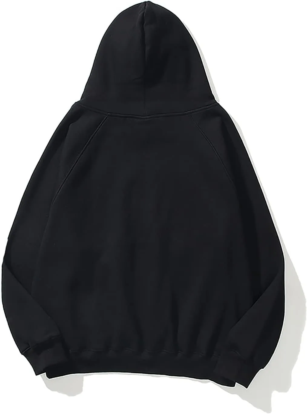 SAFRISIOR Oversized Hoodies for Women and Men Couples Fleece Basic Solid Hooded Sweatshirt Pullover Jackets