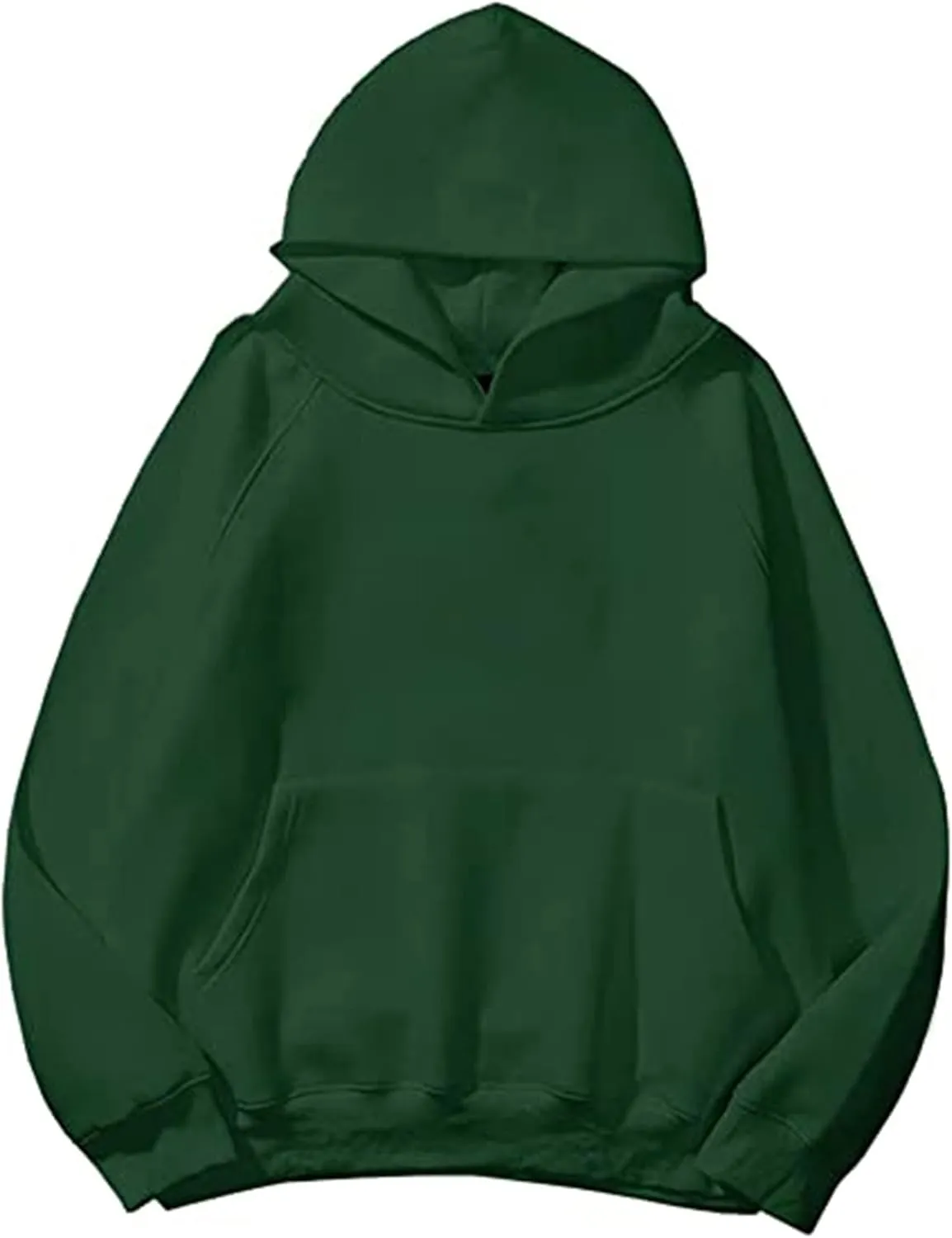 SAFRISIOR Oversized Hoodies for Women and Men Couples Fleece Basic Solid Hooded Sweatshirt Pullover Jackets