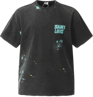Saint Louis Hip Hop Fashion Summer T-Shirt Cotton Crewneck Short Sleeve