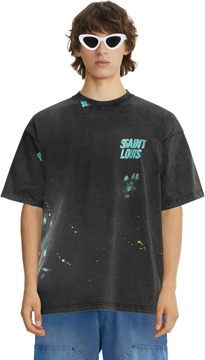 Saint Louis Hip Hop Fashion Summer T-Shirt Cotton Crewneck Short Sleeve