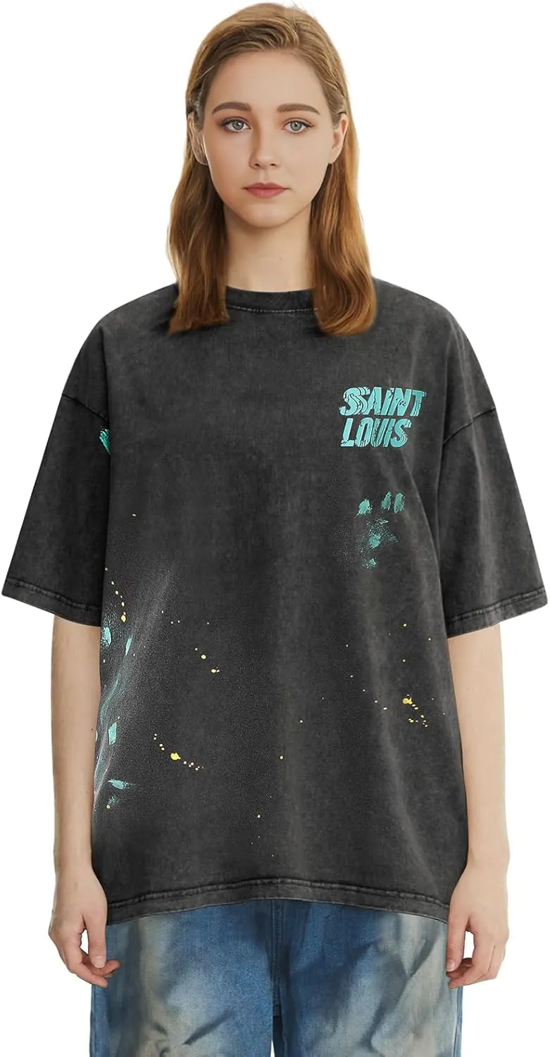 Saint Louis Hip Hop Fashion Summer T-Shirt Cotton Crewneck Short Sleeve