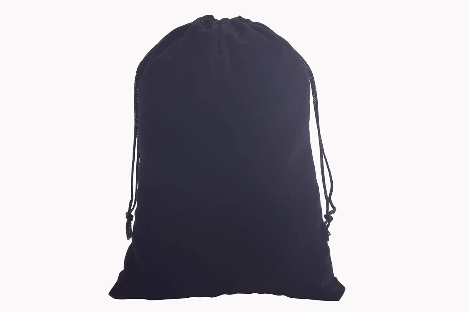 Sansam 10pcs Big Size Black Drawstrings Velvet Gift Bags Velvet Pouches for Wedding Favors, Candy Bags, Party Favors,Storage Bags,6.8''x9.2''