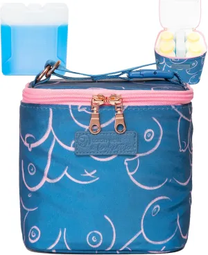 Sarah Wells Cold Gold Breastmilk Cooler with Ice Pack (Blue)