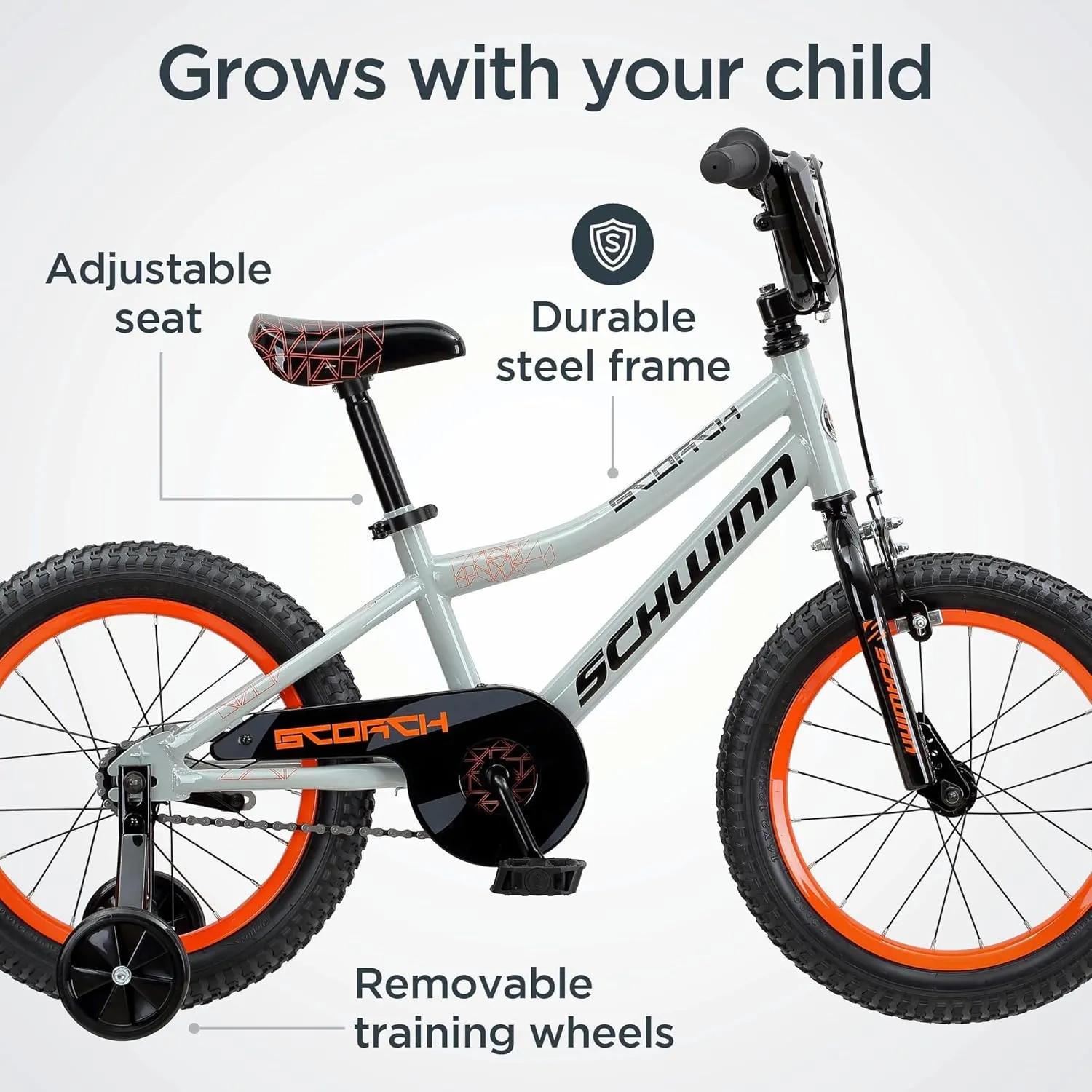 Schwinn Firehawk & Scorch BMX Style Kids Bike, for Boys and Girls, Ages 3-13 Year Old, 16 or 20-Inch Wheels, Rider Height 38-54 Inch