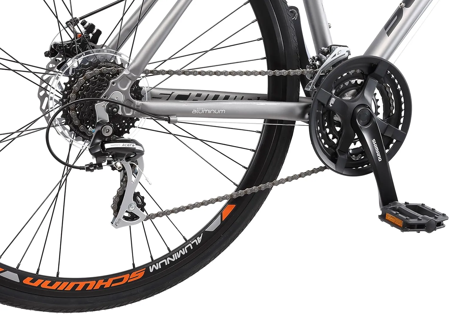 Schwinn Phocus 1.6 Disc Road Bike, 700c Bike for Men and Women, 16-Speed Road Bicycle, Lightweight Aluminum Frame, Alloy Carbon Fork, Disc Brakes, Aerodynamic Riding Position, Bikes for Adults