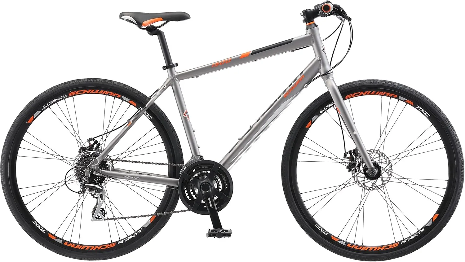 Schwinn Phocus 1.6 Disc Road Bike, 700c Bike for Men and Women, 16-Speed Road Bicycle, Lightweight Aluminum Frame, Alloy Carbon Fork, Disc Brakes, Aerodynamic Riding Position, Bikes for Adults