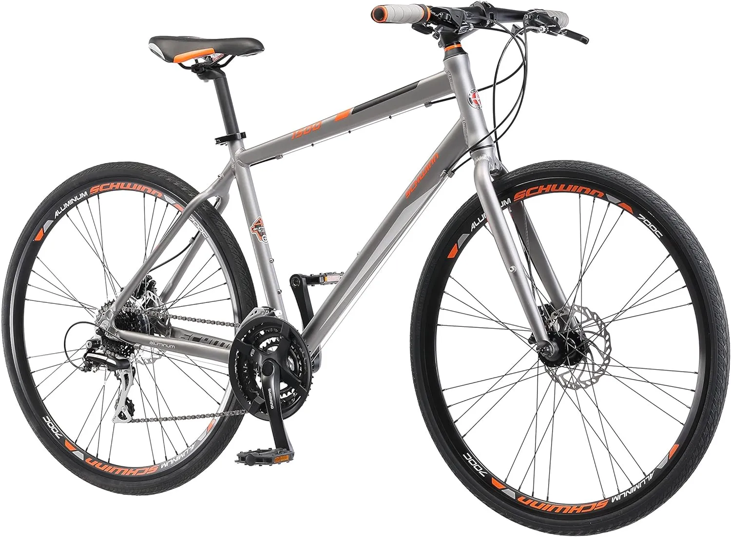 Schwinn Phocus 1.6 Disc Road Bike, 700c Bike for Men and Women, 16-Speed Road Bicycle, Lightweight Aluminum Frame, Alloy Carbon Fork, Disc Brakes, Aerodynamic Riding Position, Bikes for Adults
