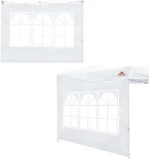 SCOCANOPY 2PCS SideWall with Window for 8x8 Canopy Frame (White)