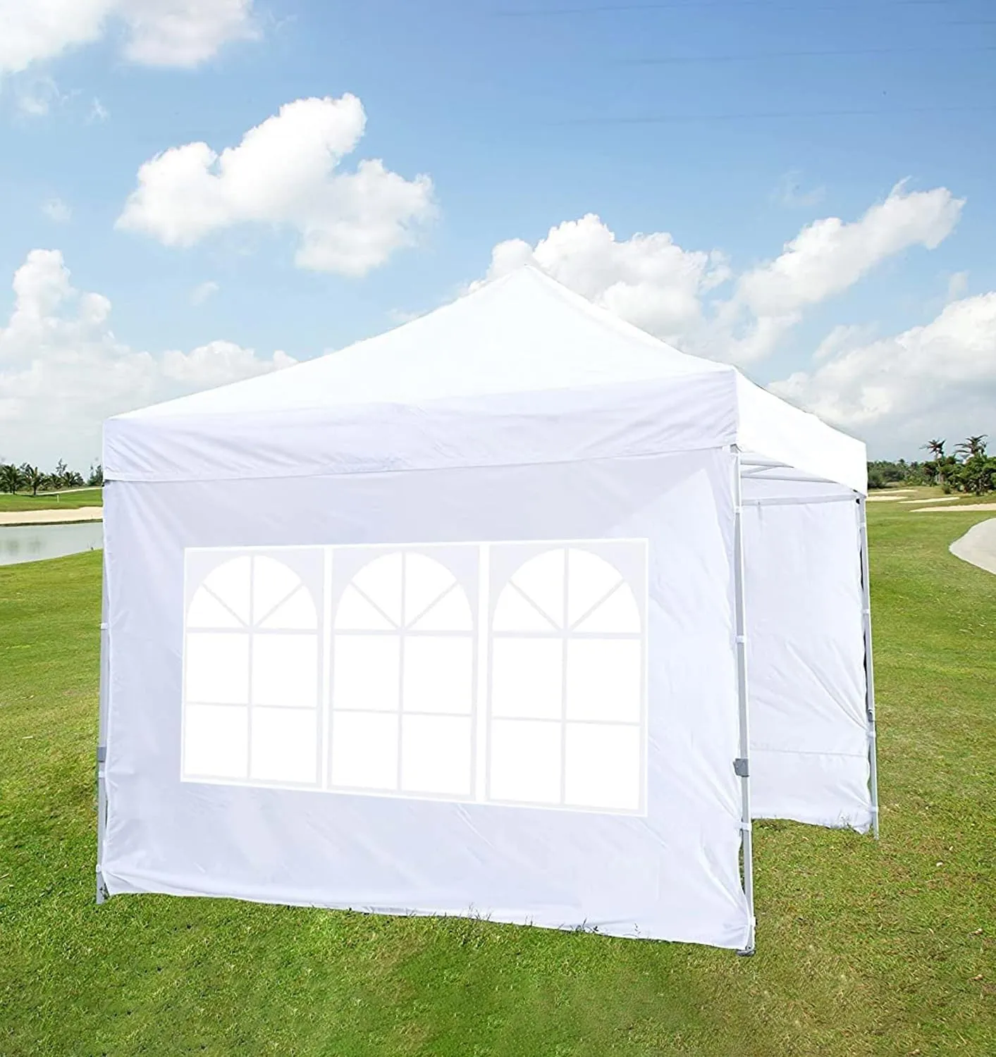 SCOCANOPY Sidewall for 10x10 Canopy Frame, 2 Pieces Sunwalls Only, Grey