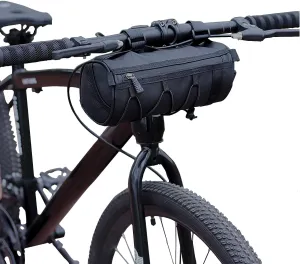 SCORYULE 2.5L Bike Handlebar Bag, Waterproof Bicycle Accessories, Bike Frame Front Pouch with Zipper and Shoulder Strap