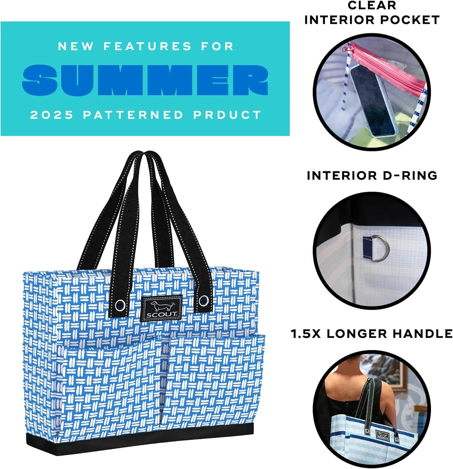SCOUT Uptown Girl - Women's Organizer Work Tote with 4 Exterior Pockets - Nurse, Travel & Office Laptop Bag
