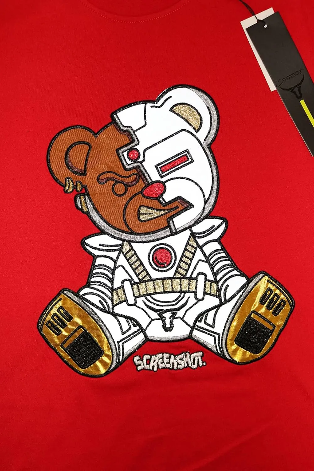 SCREENSHOT-Premium TECH TEE NYC Streetwear Urban Patch Embroidery High Density Gel Print T-Shirt